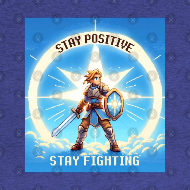 Stay Positive Stay Fighting by PixelCute